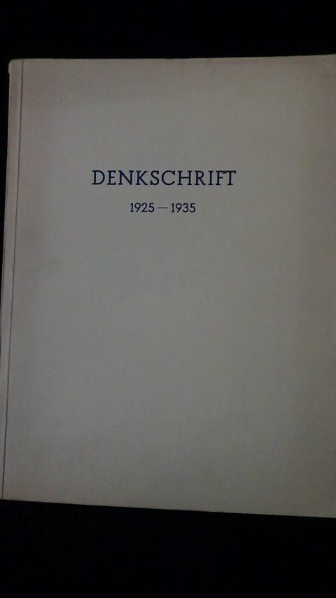 Pfeiffer, E. & Poppelbaum, H. u.a. - Denkschrift 1925-1935