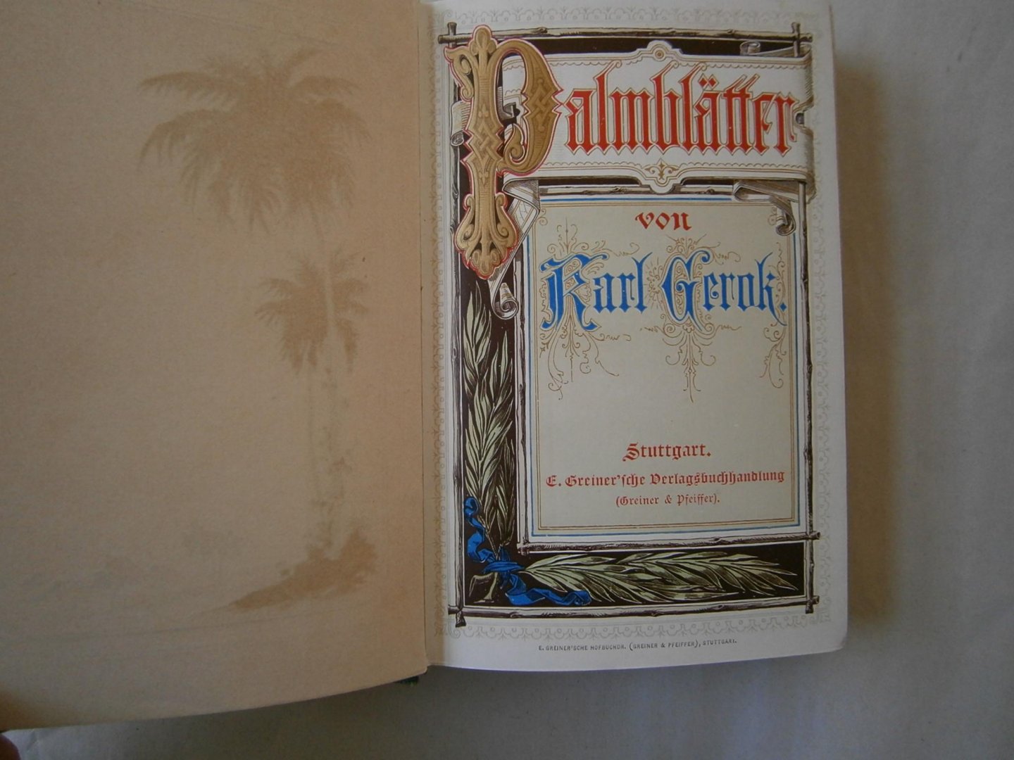 Gerok, Karl - Palmblätter