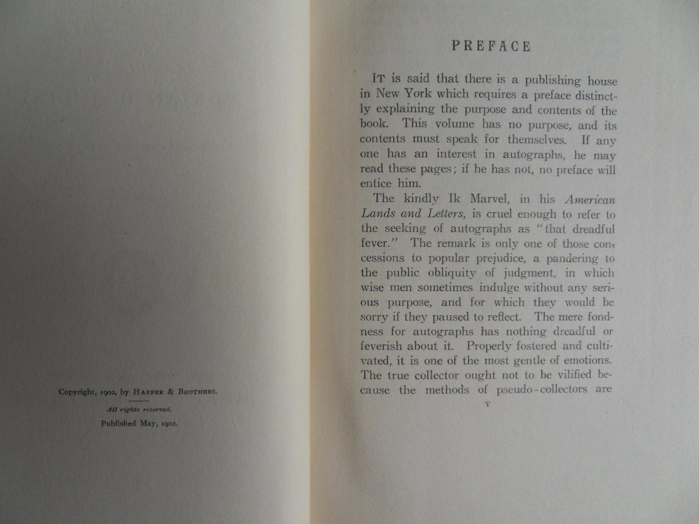 Joline, Adrian, H. - Meditations of an Autograph Collector.