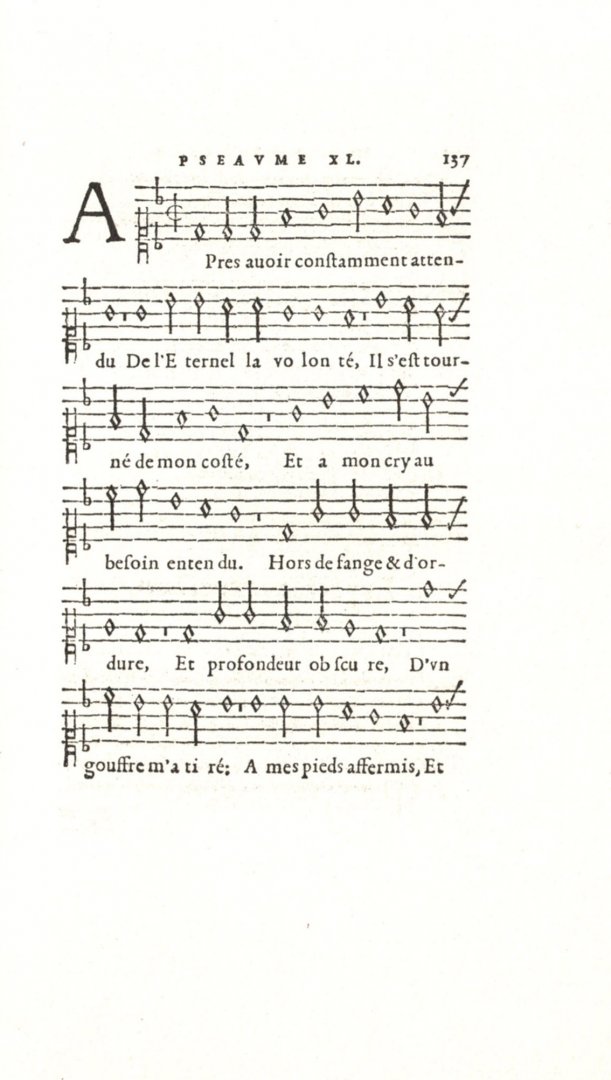 Jean Calvin (Johannes Calvijn) - Pseaumes Octantetrois de David, mis en rime Françoise par Clément Marot et Théodore de Bèze.(1551)