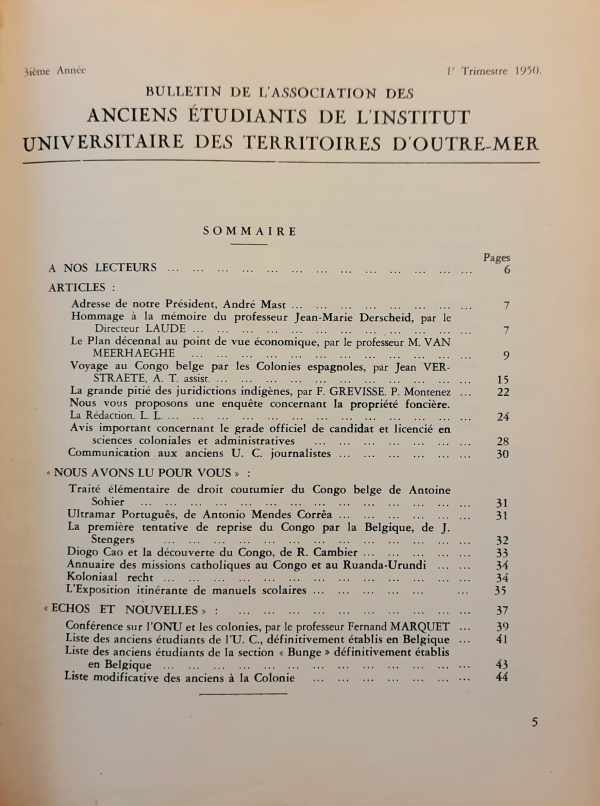 INUTOM - Bulletin de l'association des anciens etudiants de l'I.N.U.T.O.M.