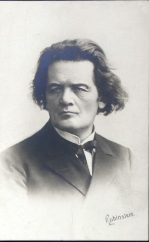 Rubinstein, Anton: - [Fotopostkarte] Brustbild en face