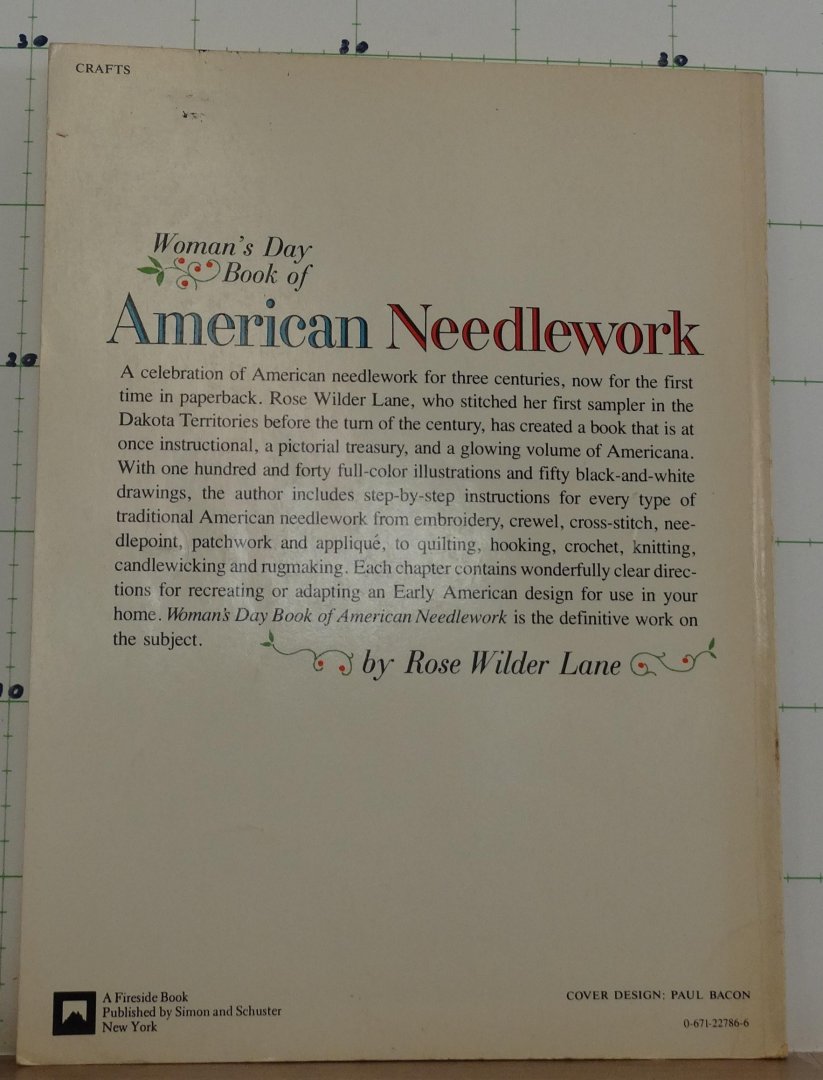 Wilder Lane, Rose - Woman's day book of American needlework