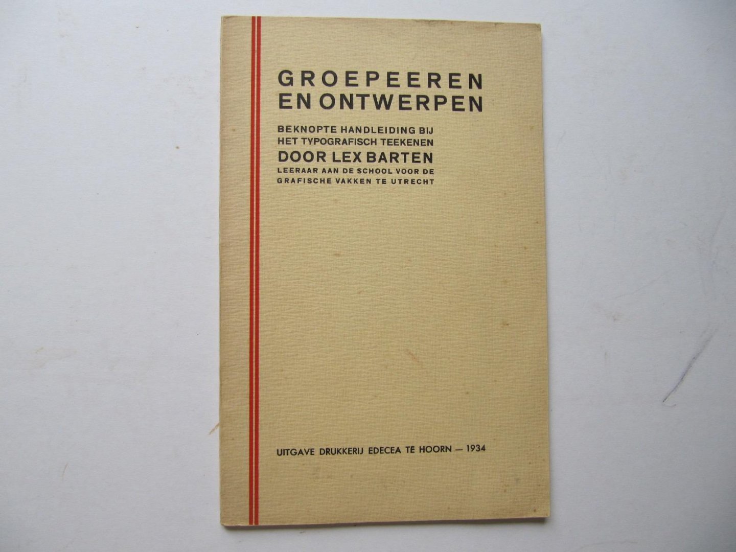 Lex Barten - Groepeeren en Ontwerpen, 1934