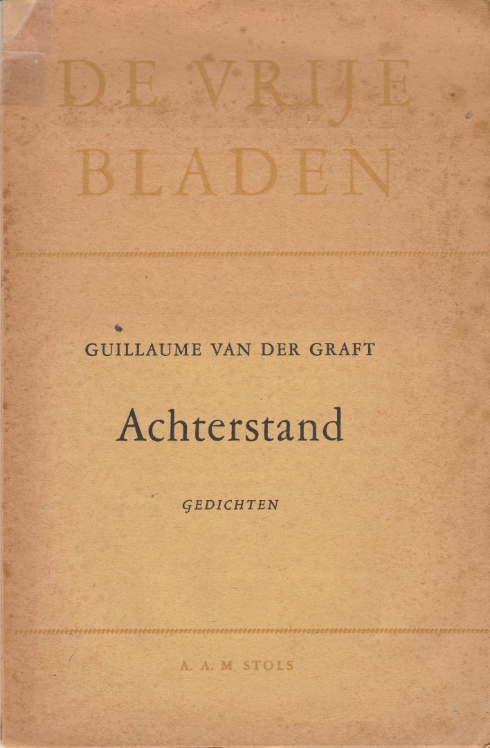 Graft, Guillaume van der - Achterstand.