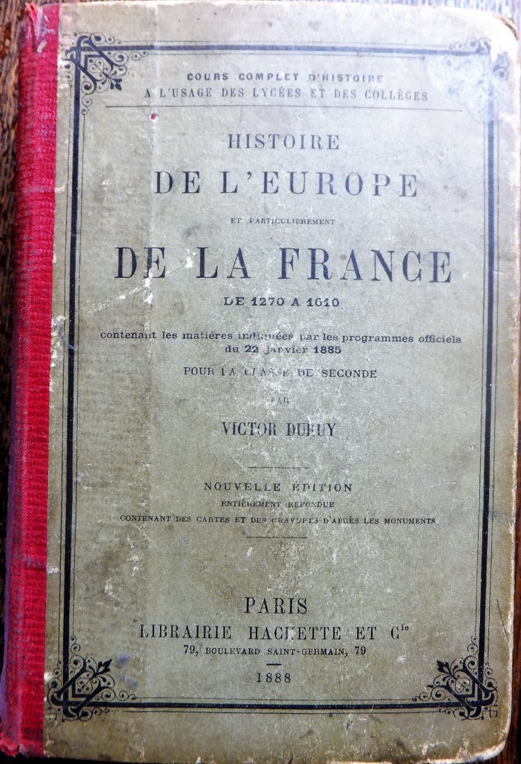 DURUY VICTOR - HISTOIRE DE L'EUROPE ET PARTICULIEREMENT DE LA FRANCE