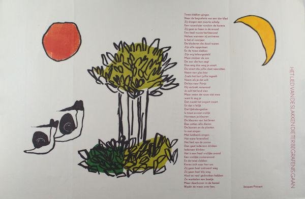 Prévert, Jacques. - Het lied van de slakken die ter begrafenis gaan.