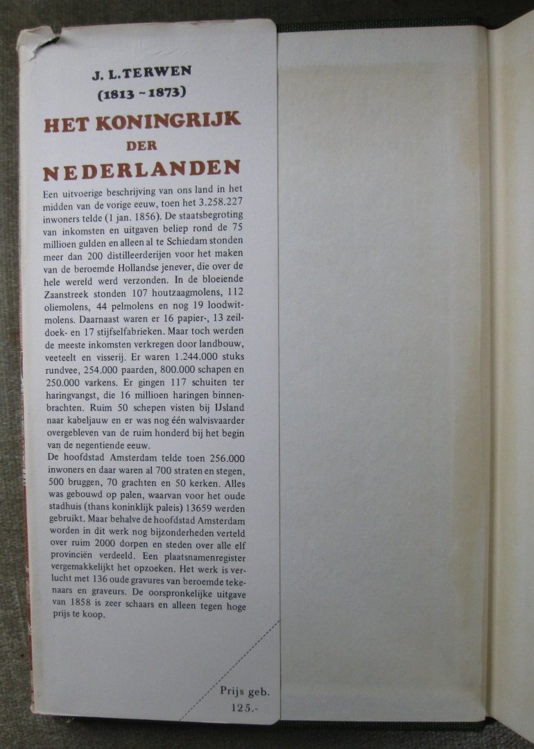 Terwen, Johannes Leonardus   -  Terwen, J.L. - Het koninkrijk der Nederlanden voorsteld in eene reeks van 136 naar de natuur geteekende schilderachtige gezigten en beschreven door J.L. Terwen