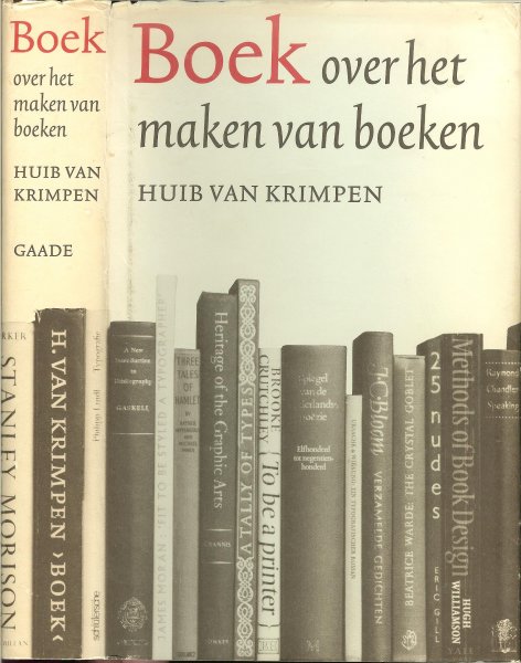 Krimpen, Huub. van .. 1917 - Boek .. over het maken van boeken