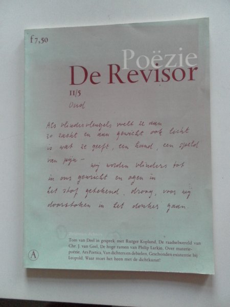 Beers, Paul e.a. - De Revisor Letterkundig tijdschrift 17 dichters 2 jaargang nr. 5