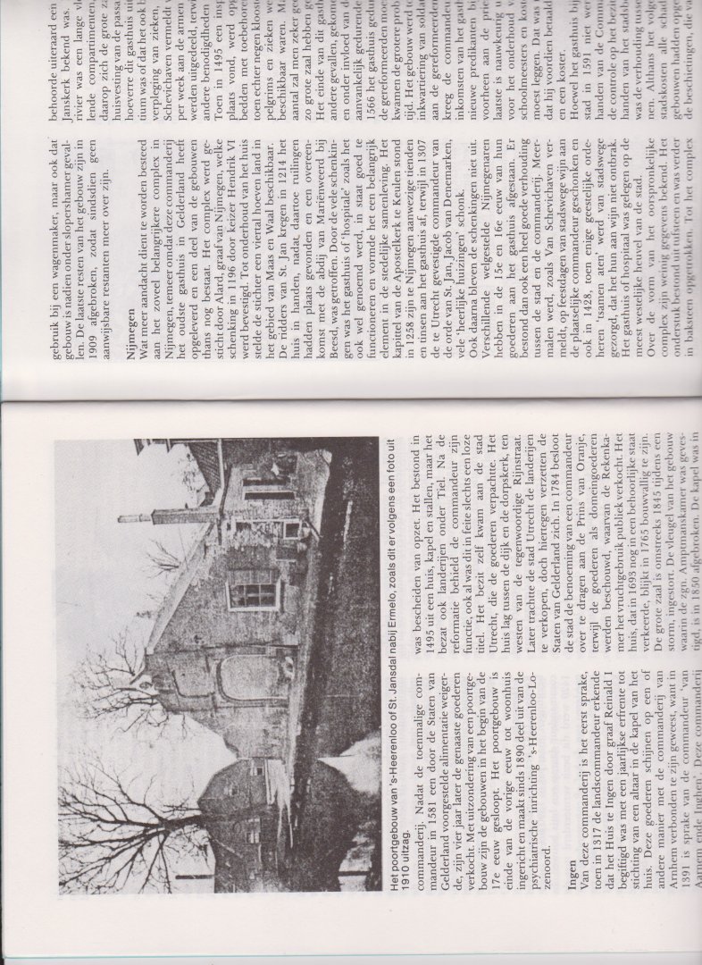 Demoed, E.J. - De Johanniter Orde en haar Commanderijen. Met het poortgebouw van 's-Heerenloo of St.Jansdal nabij Ermelo, zoals dit er volgens een foto uit 1910 uitzag.