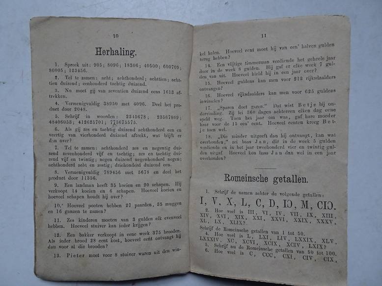 Bouwman, L.. - Rekenboek voor de Lagere Scholen. Omgewerkte druk van de zes rekenboekjes; tweede stukje, geheele getallen.