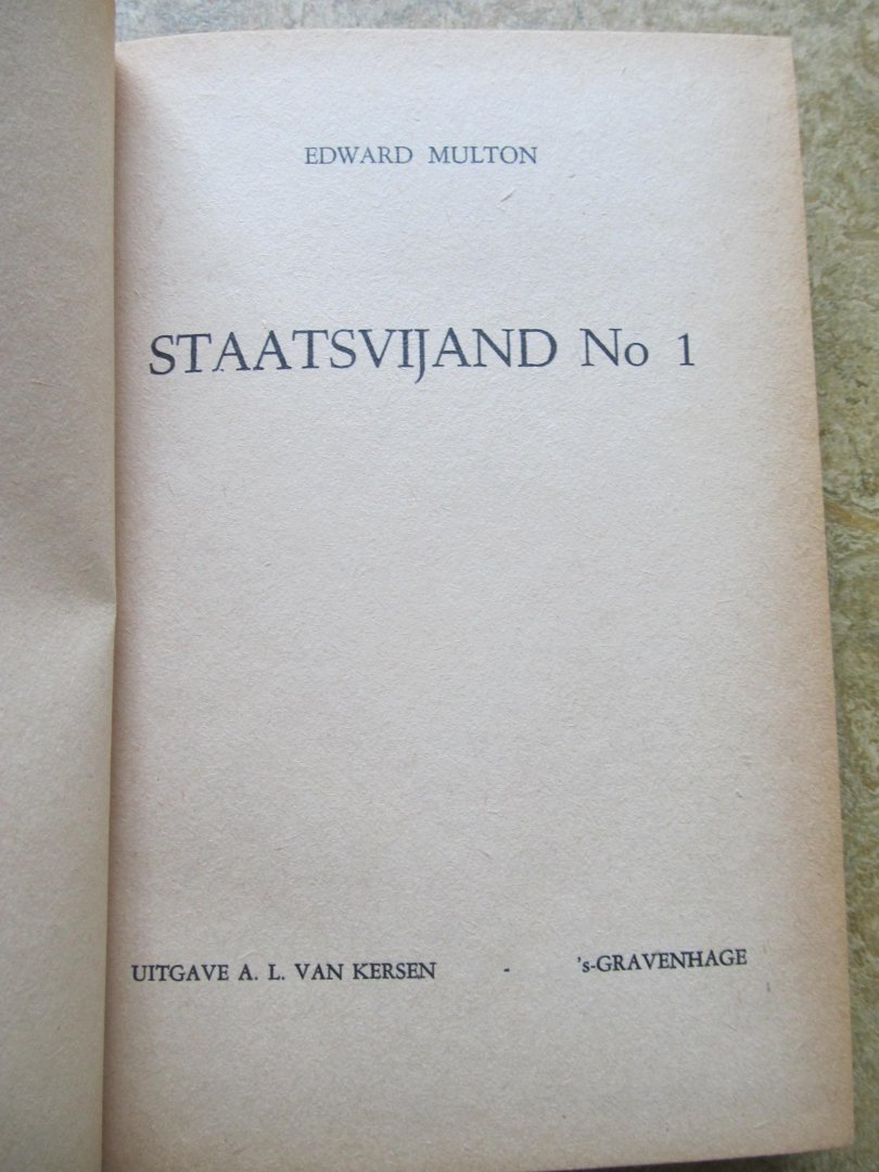 Multon, Edward - STAATSVIJAND NO. 1