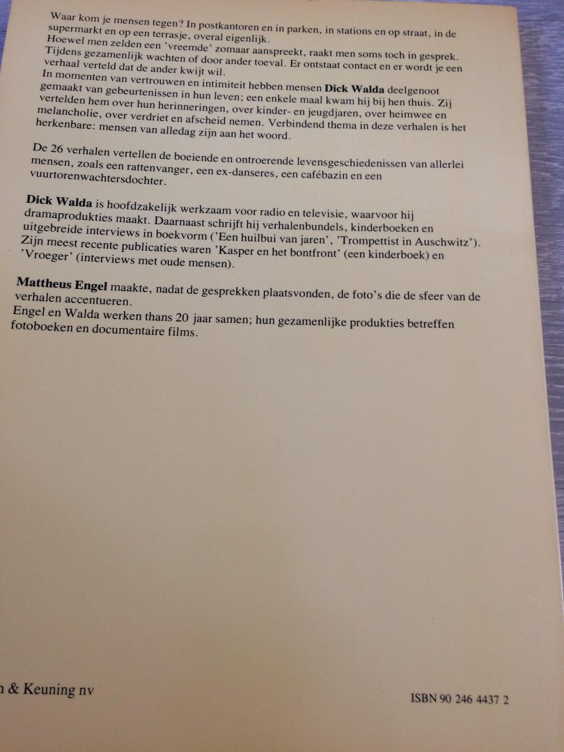 Walda - Droeve morgen brengt vaak een mooie dag / druk 1