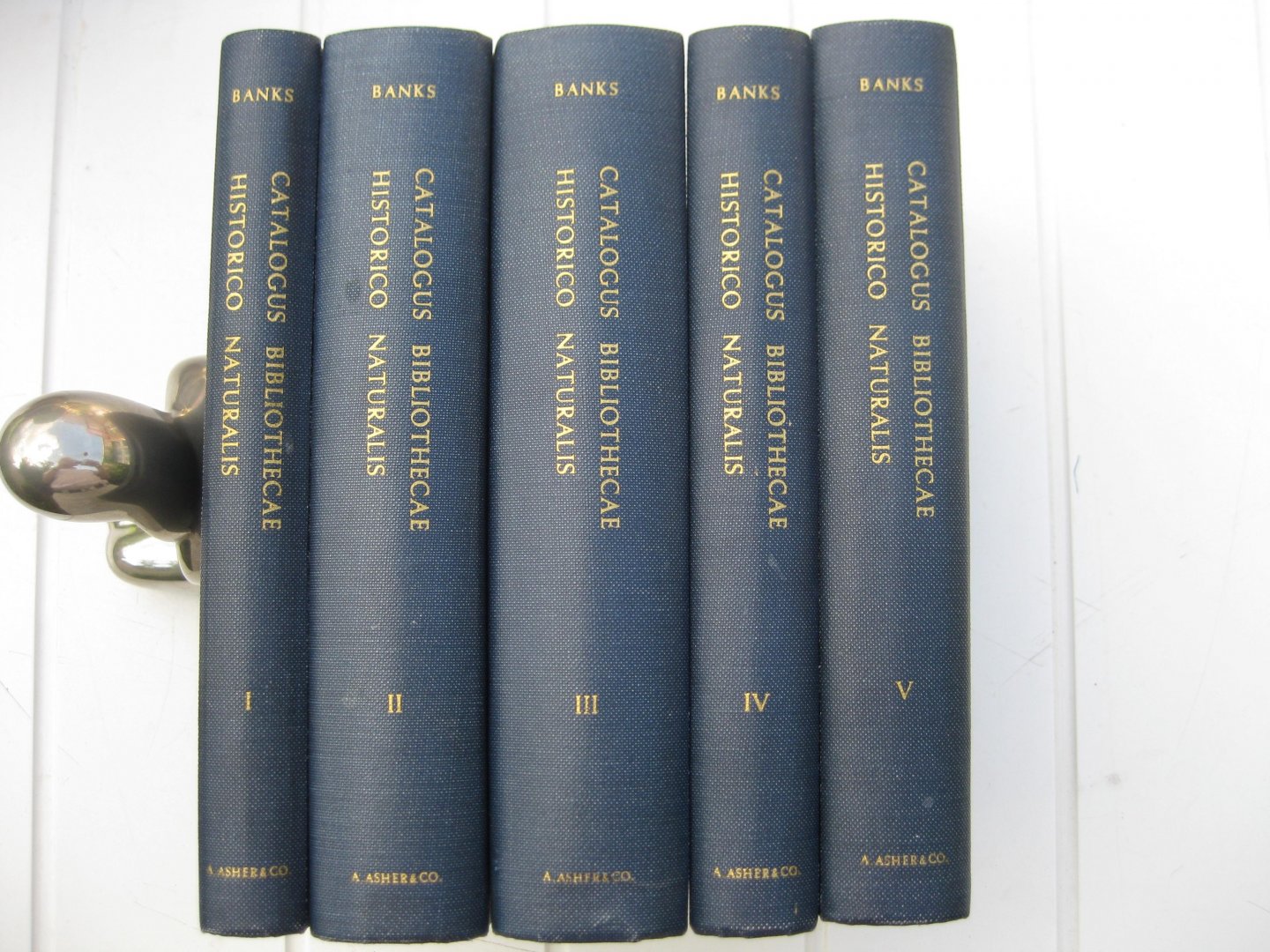 Dryander, Jona - Catalogus bibliothecae historico-naturalis Josephi Banks. Tomus I,II,III, IV et V.