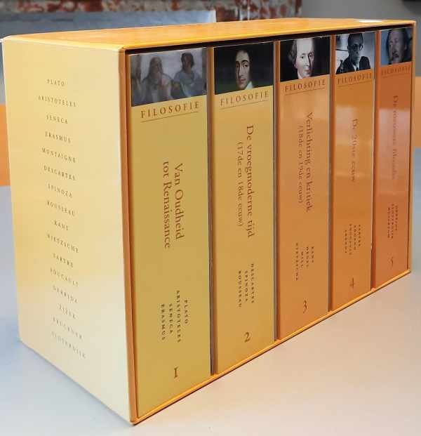 COLL. - Deel 1: Van Oudheid tot Renaissance; Deel 2: De vroegmoderne tijd (17de en 18de eeuw); Deel 3: Verlichting en kritiek (18de en 19de eeuw); Deel 4: de 20ste eeuw; Deel 5: De nieuwste filosofie