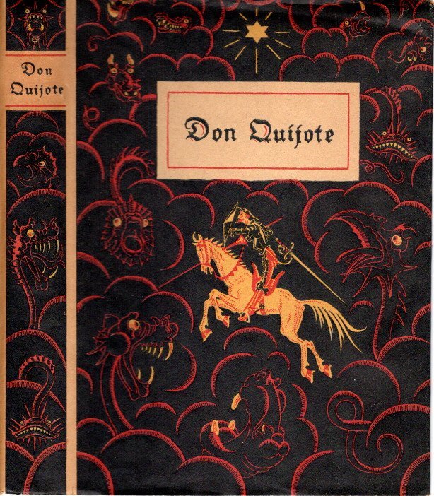CERVANTES, M. de - Don Quijote de la Mancha. Vrij bewerkt naar Albert Geyer door G.D. Ell. Met 8 gekleurde en vele zwarte platen naar Georg Scholz.