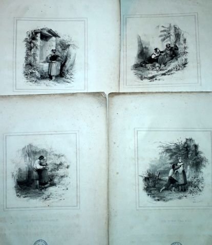 Labarre, Théodore: - [collection de 4 romances avec 4 titres illustrées par Jules David]