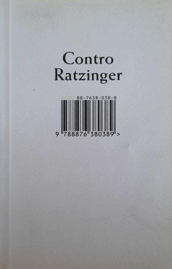 Anonimo - Contro Ratzinger - pamphlet