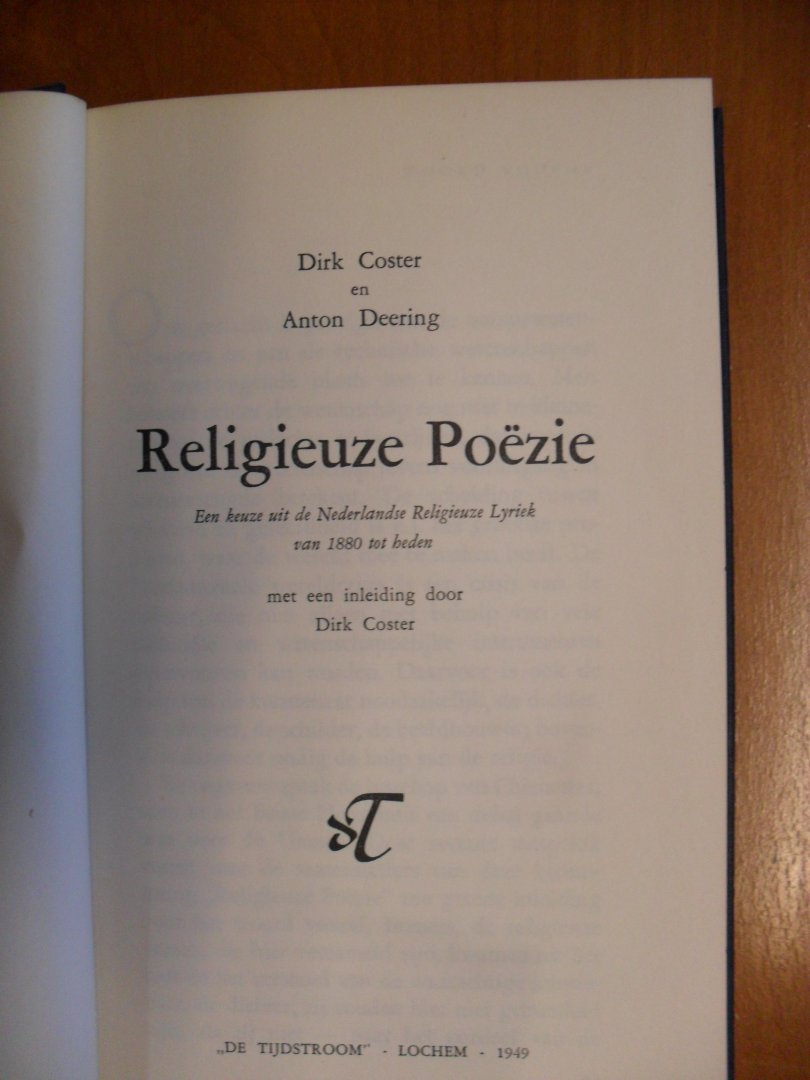 Coster Dirk & Anton Deering - Religieuze Poezie