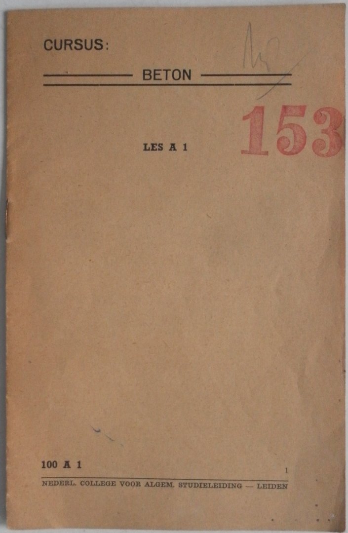 div auteurs - Cursus beton Vak 100 Les A 1