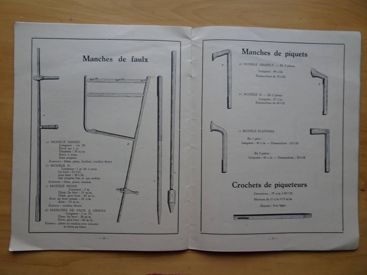 N.n.. - Usines du liénaux Couvin. Division: Manches d'outils/ Tournerie du bois.