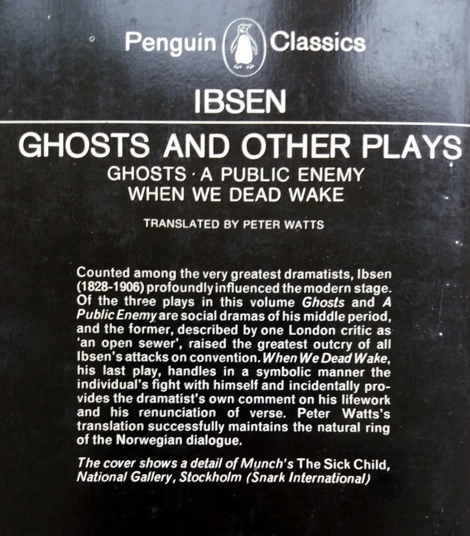Ibsen, Henrik - Ghosts and other Plays (ENGELSTALIG)