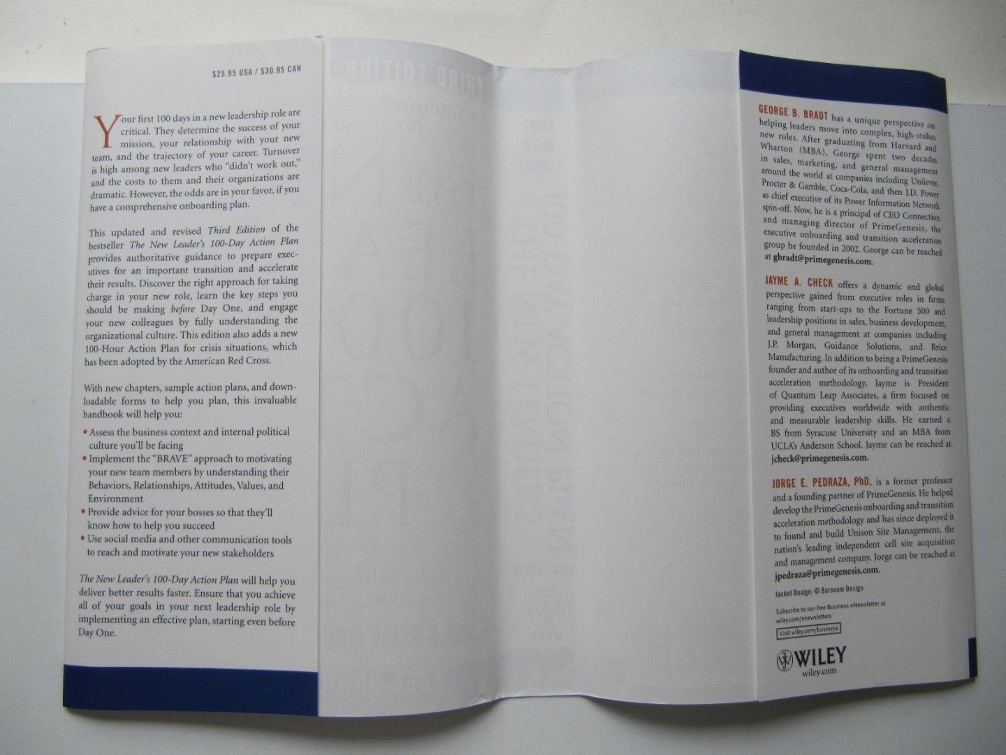 George B. Bradt, e.a. - The New Leader's 100-Day Acton Plan -third edition