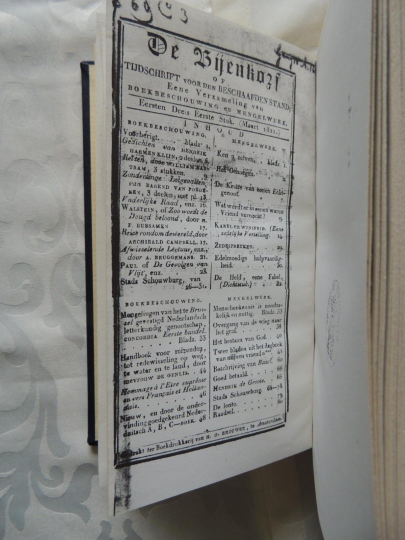 Moolenijzer, Hendrik - De Bijenkorf, of Tijdschrift voor den beschaafden stand