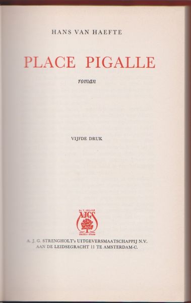 Haefte, Hans van - Place Pigalle