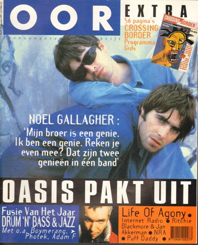 Diverse auteurs - Muziekkrant Oor, 1997, nr. 17 met o.a. LIFE OF AGONY (3 p.), OASIS (5 p. + COVER), ECHO & THE BUNNYMEN (2 p.), RITCHIE BLACKMORE (4 p.), PUFF DADDY (3 p.), CROSSING BORDER SPECIAL ONTBREEKT, goede staat