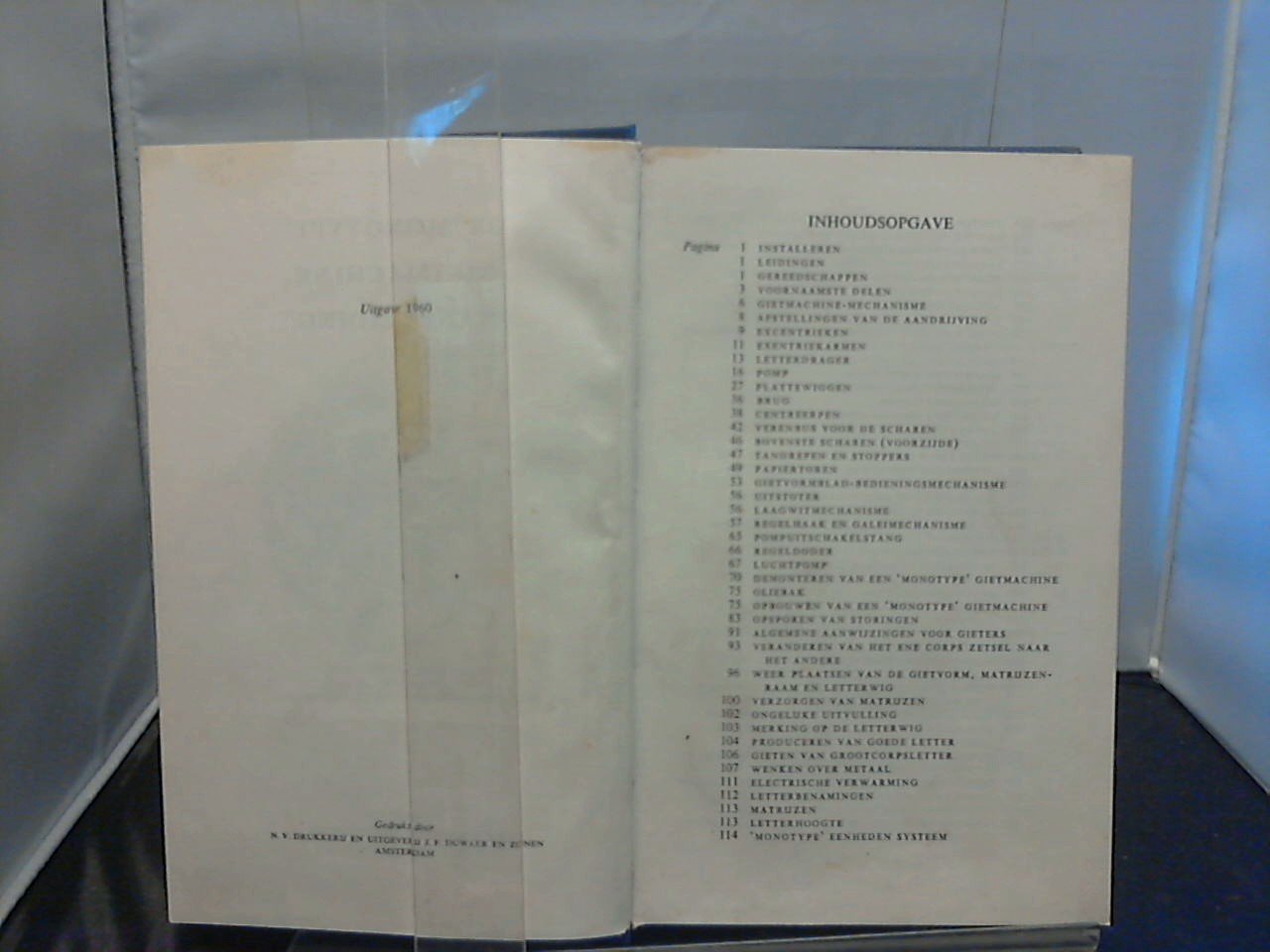 samengesteld - De "Monotype"Gietmachine handleiding