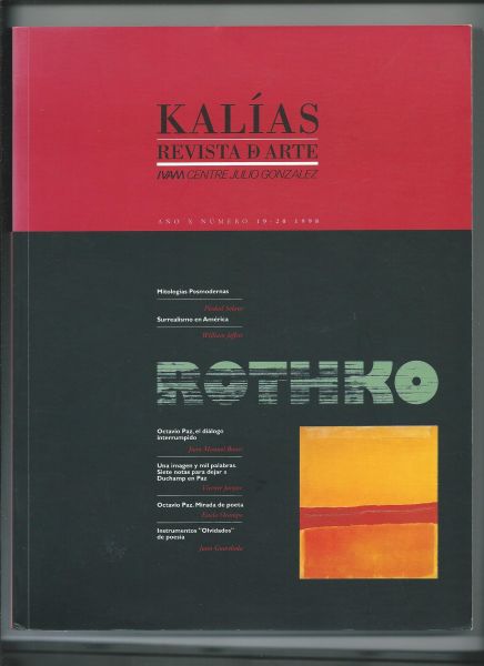 Yvars, J.F. (Dirigida par) - Kalías, Revista d'Arte, Num 19/20