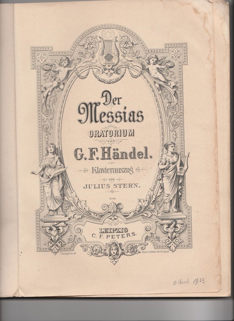 Händel, G.F. - Der Messias Klavier-Auszug