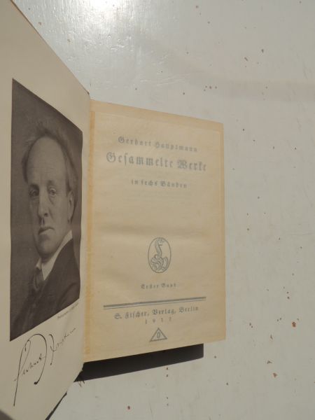 Hauptmann, G. - Gerhard Hauptmann Gesammelte Werke. Volksausgabe in sechs Bänden