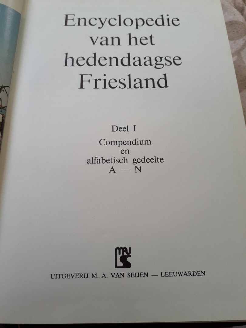Divers - Encyclopedie  van het hedendaagse Friesland