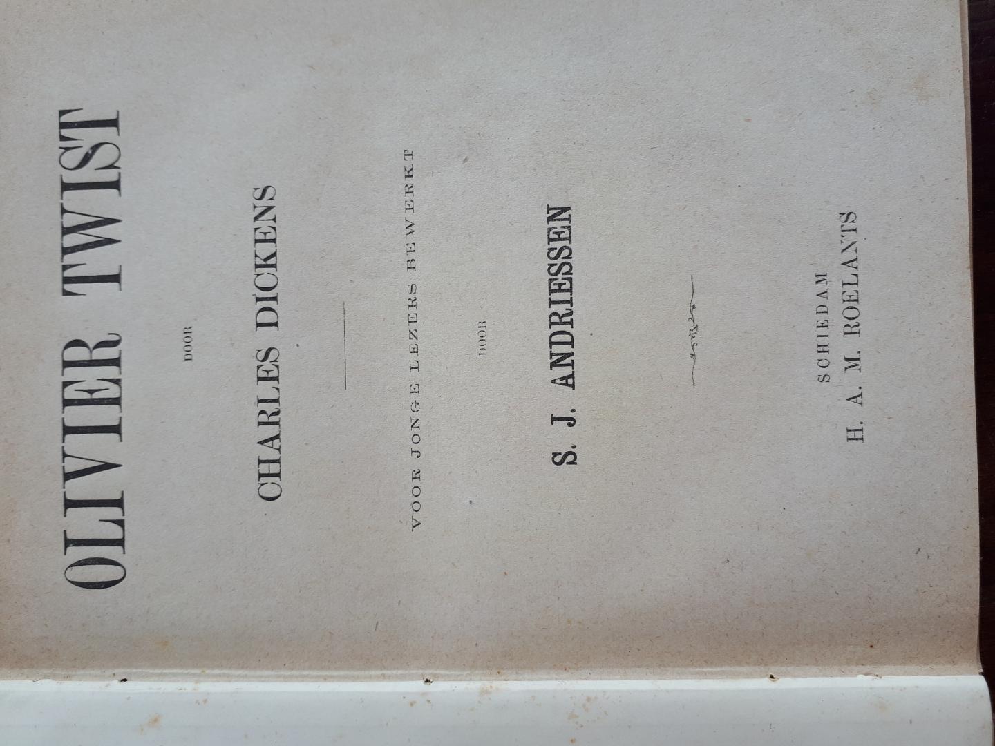 Dickens, Charles. voor jonge lezers bewerkt door S. J. Andriessen - Olivier Twist