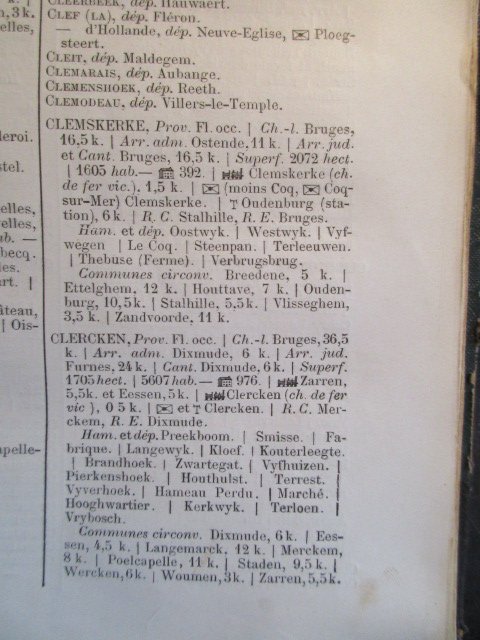 Rédigé sur les Documents Officiels - Nouveau Dictionnaire des Communes, Hameaux, Charbonnages, Carrières, Mines, Châteaux, Fermes, etc. du Royaume de Belgique
