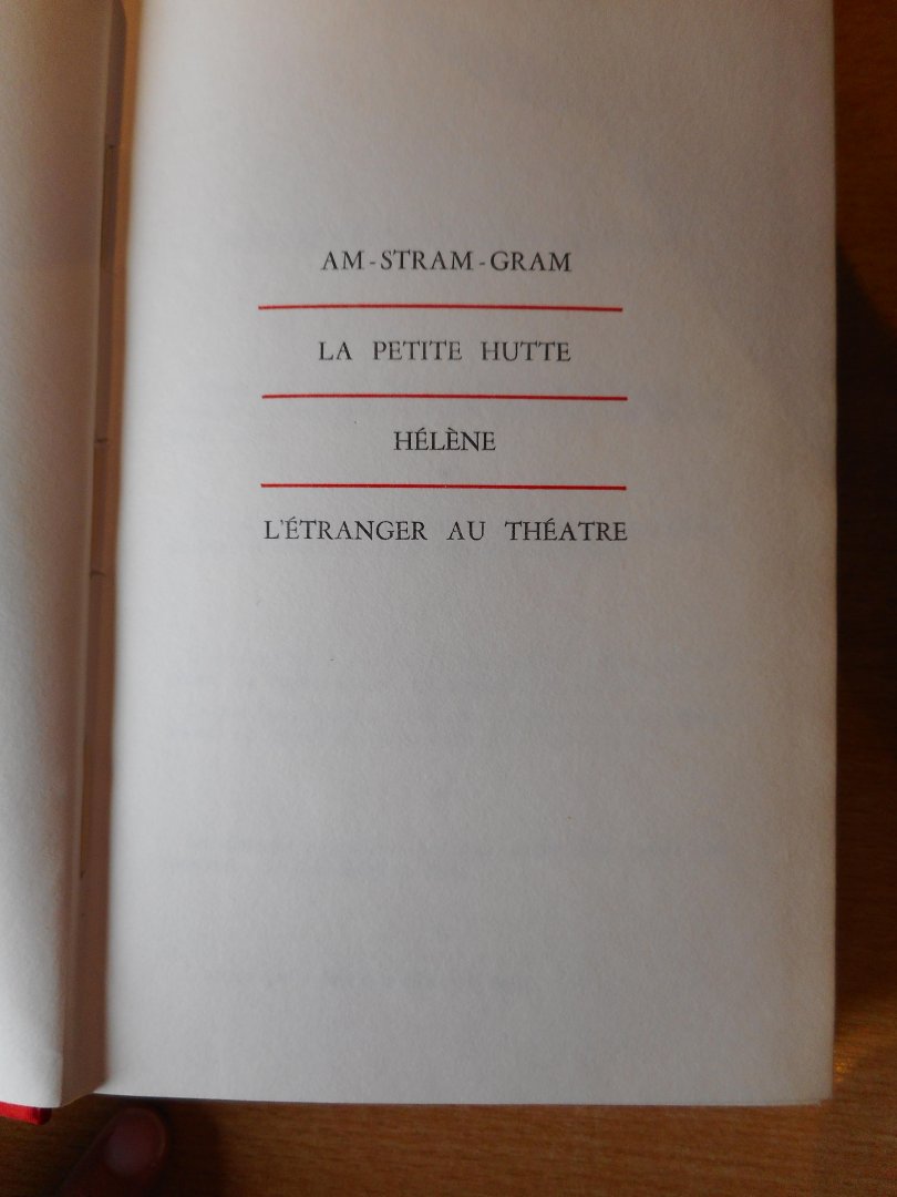Roussin, Andre - Comedies de Fantaisie: Am-Stram-Gram, La Petite Hutte, Helene en LÉtranger Au Theatre