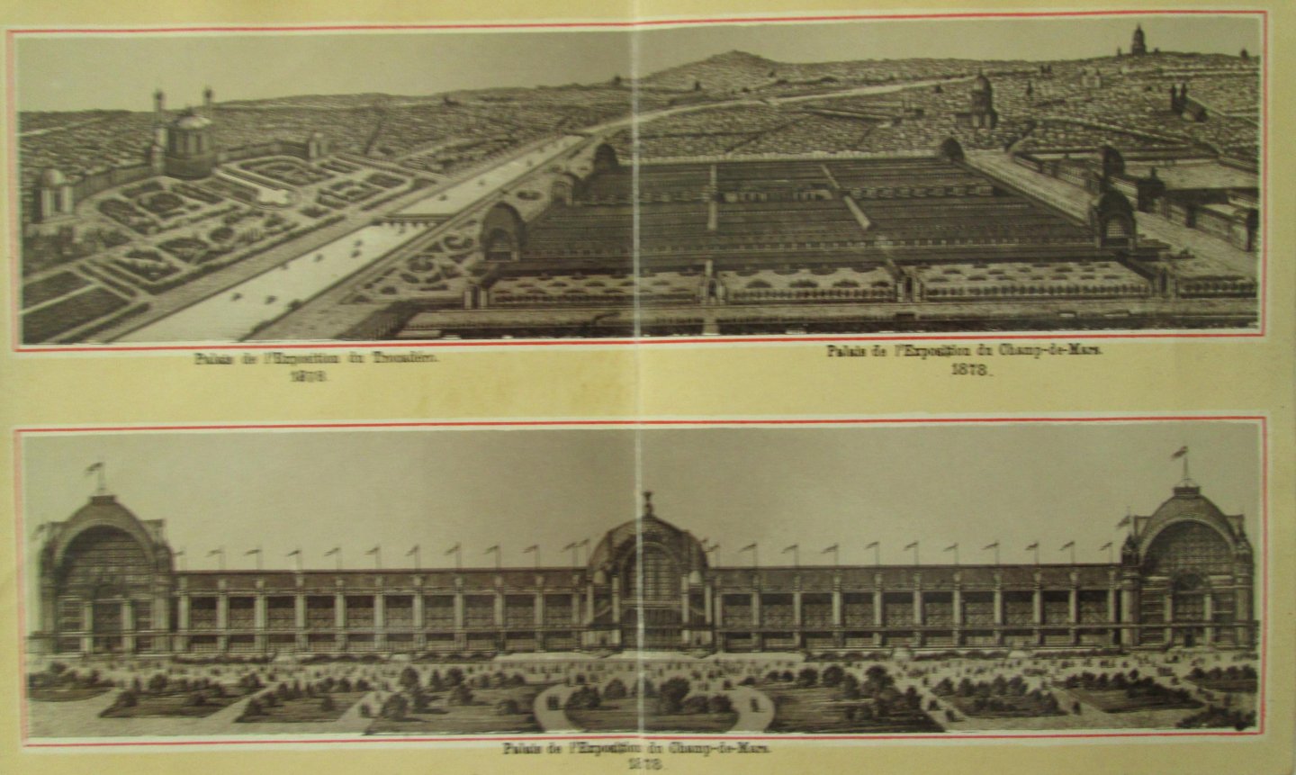  - Album de Paris et de l'Exposition Universelle Internationale 1878, Paris, met afb. van Parijs en van tentoonstellingpaleizen