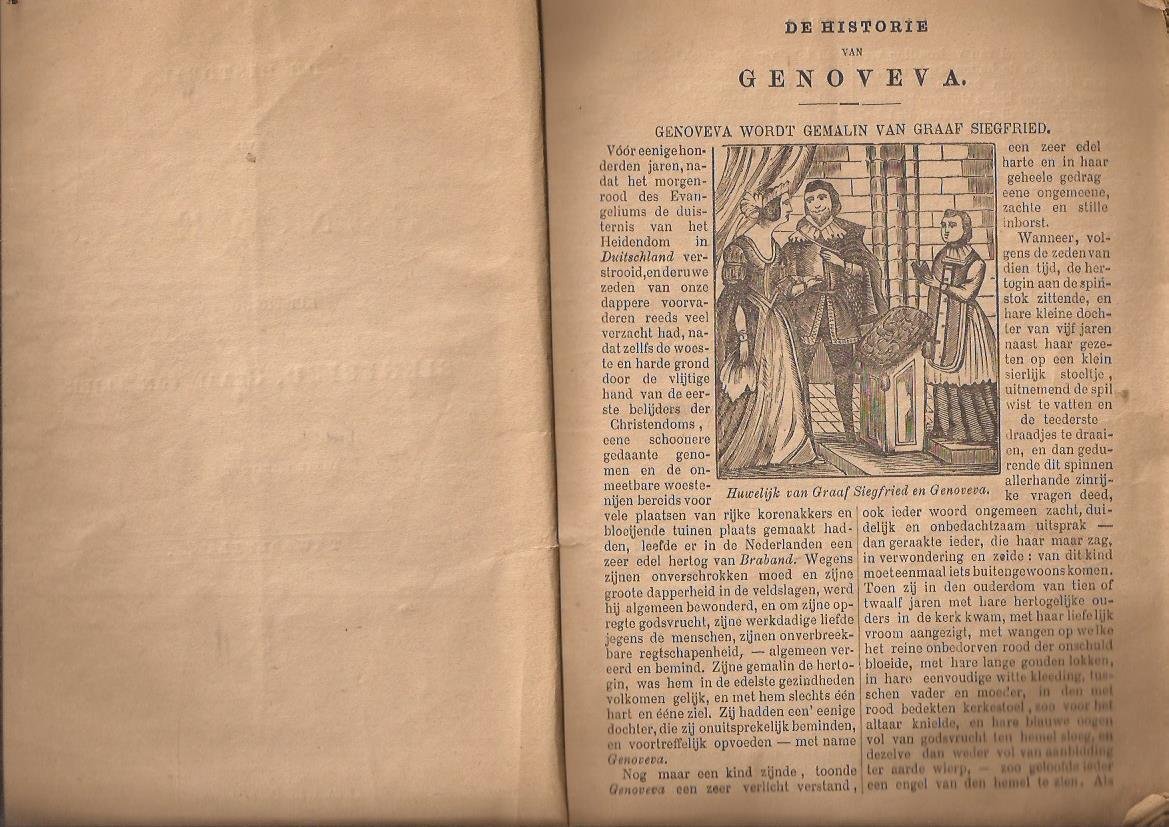  - De historie van Genoveva, huisvrouw van Siegfried, Graaf van Trier. Met twaalf platen.