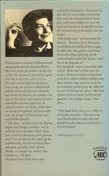 Howeler, Marijke  .. Omslag ontwerp Nico Richter - Bij ons schijnt de zon