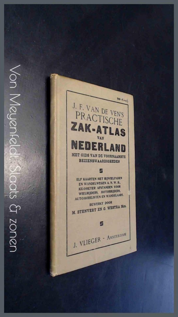 Ven, J. F. van de - Practische zak-atlas van Nederland met gids van de voornaamste in de bezienswaardigheden