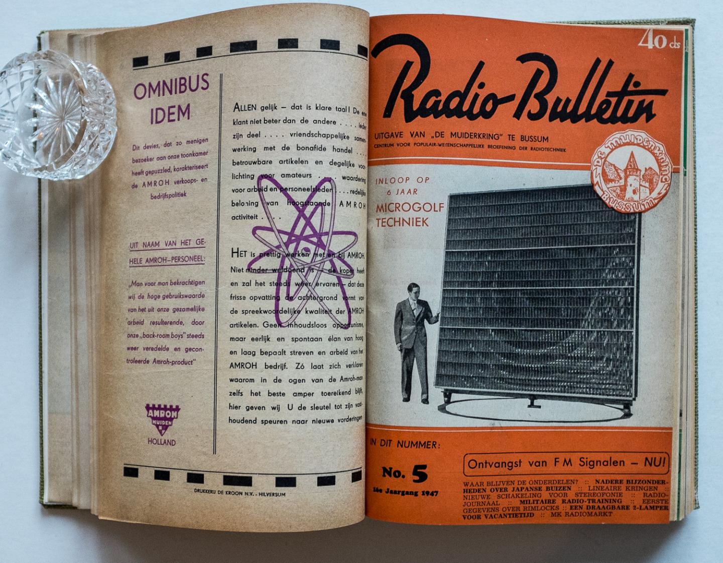 - Radio Bulletin 1947 (12 nummers compleet, 327 pag.)