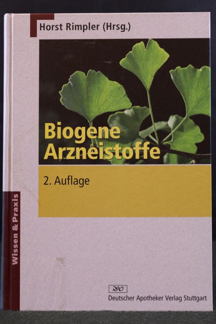 Rimpler, Horst (Hrsg.) - Biogene Arzneistoffe (3 foto's)