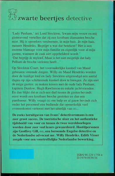 Ivans, (pseudoniem van Jakob van Schevichaven (Sneek 20 juni 1866 's-Gravenhage 20 mei 1935)  ..  Bewerking Edith Visser. - De dwerg van Stockton-Court