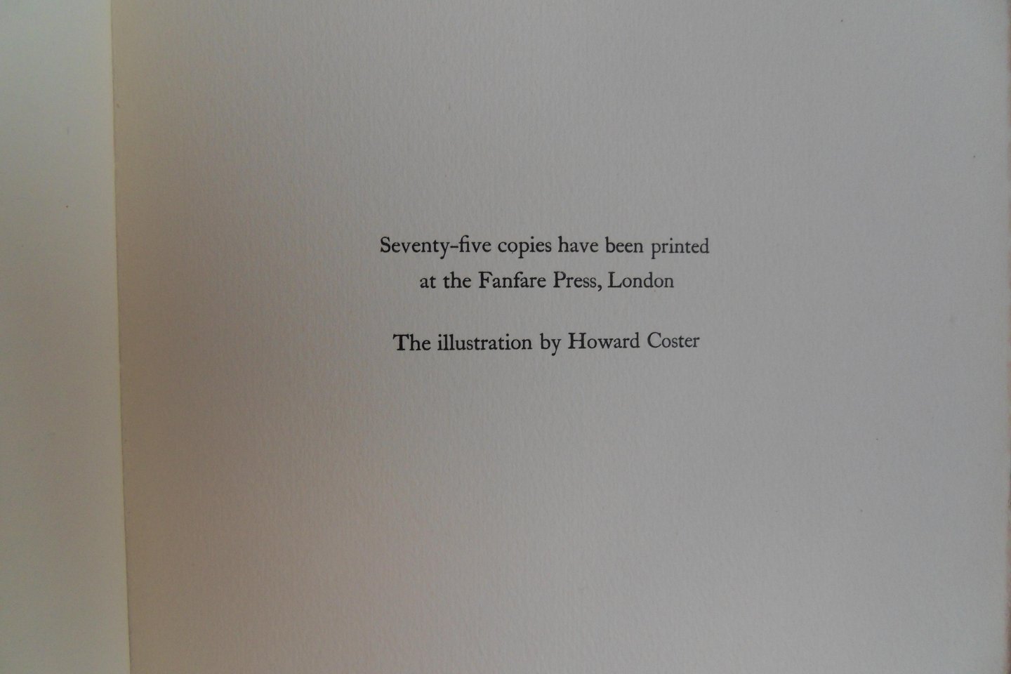 Tomlinson, H.M. - Easter MCMXXXII. [ Beperkte oplage van slechts 75 exemplaren ].