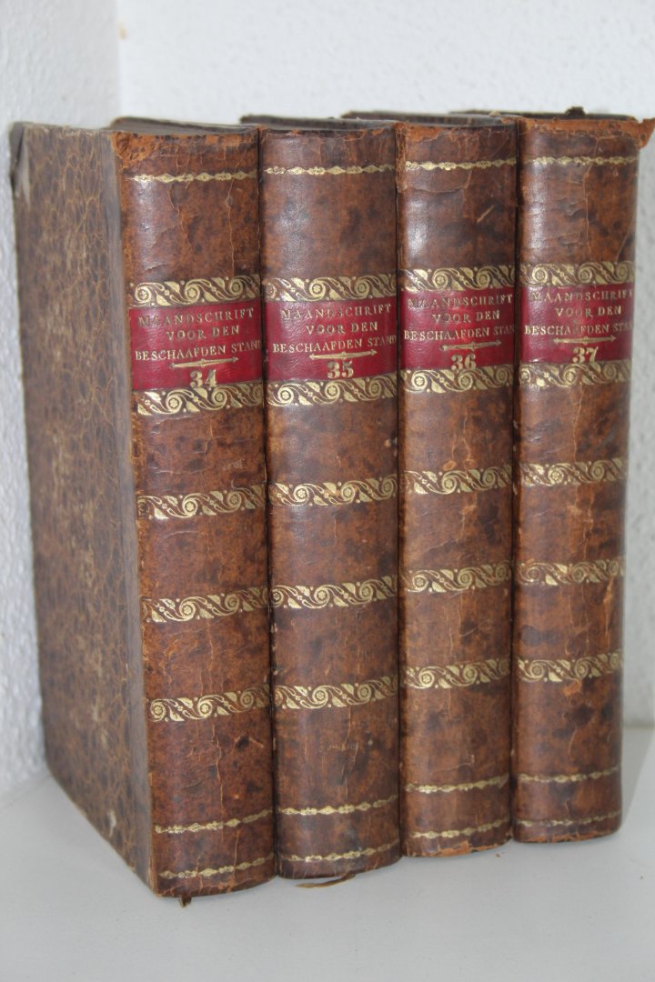 Diversen - Maandschrift voor den beschaafden stand, ter bevordering van Bijbelkennis en Christelijk leven. Uitgegeven door de ringsvergadering van Amsterdam. Voor 1855-1858, vier delen