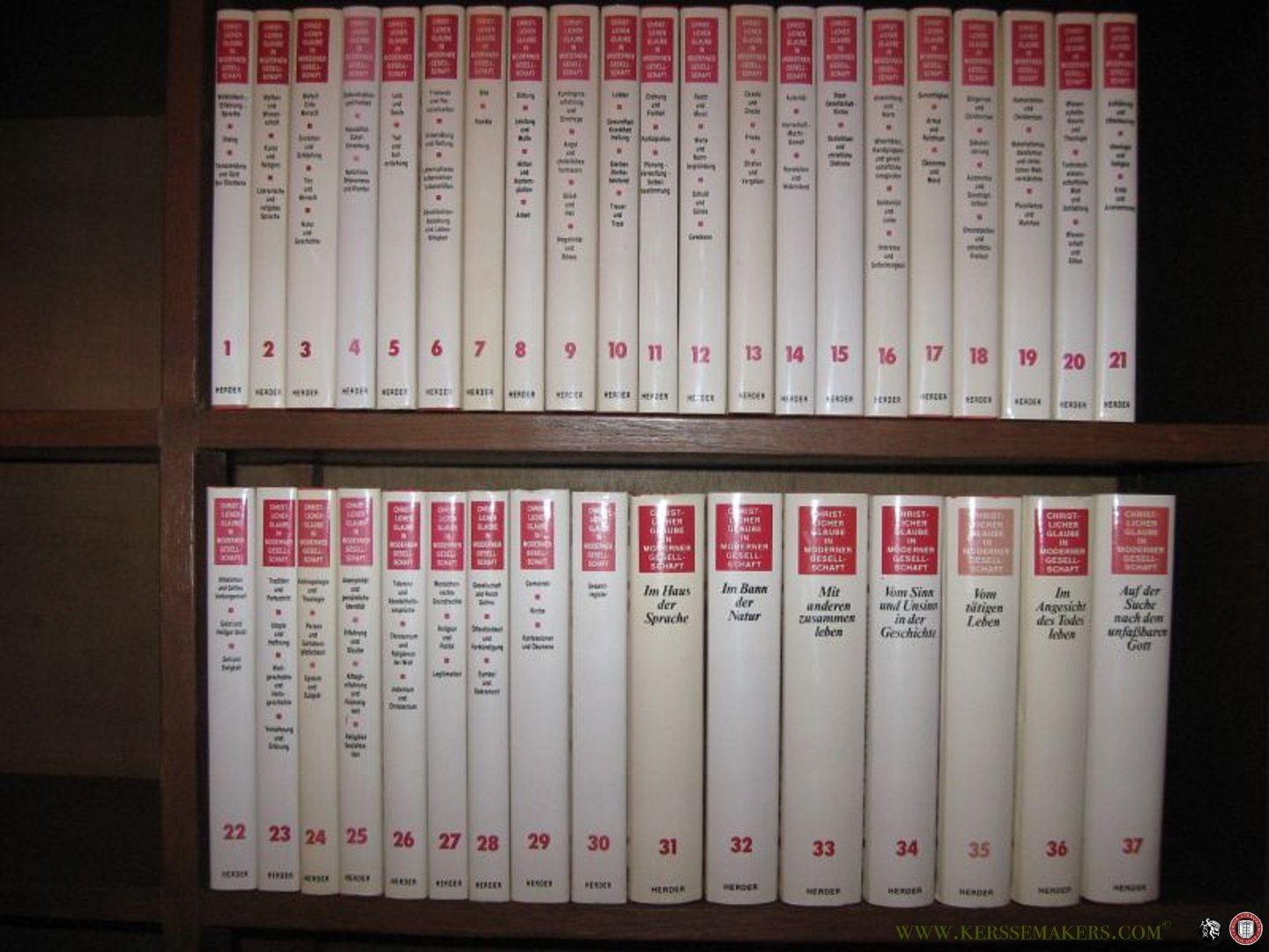 BÖCKLE, Franz / KAUFMANN, Franz-Xavier / RAHNER, Karl / WELTE, Bernhard (Herausgegeben von) in Verbindung mit Robert Scherer - Christlicher Glaube in moderner Gesellschaft. Enzyklopädische Bibliothek in 30 Teilbänden und 7 Quellenbänden.