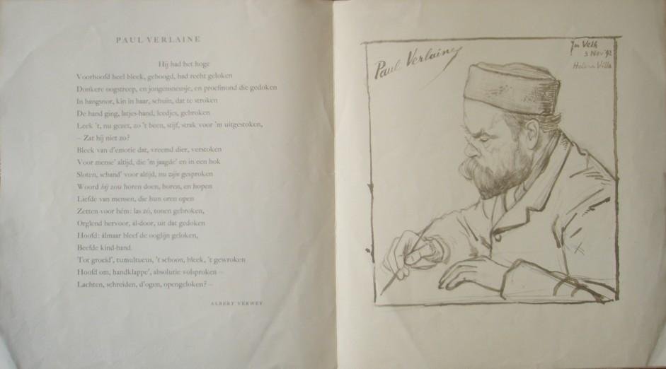 Verwey en Jan Veth, Albert - Twee portretten van Paul Verlaine.